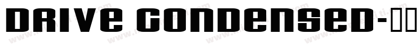 Drive Condensed字体转换